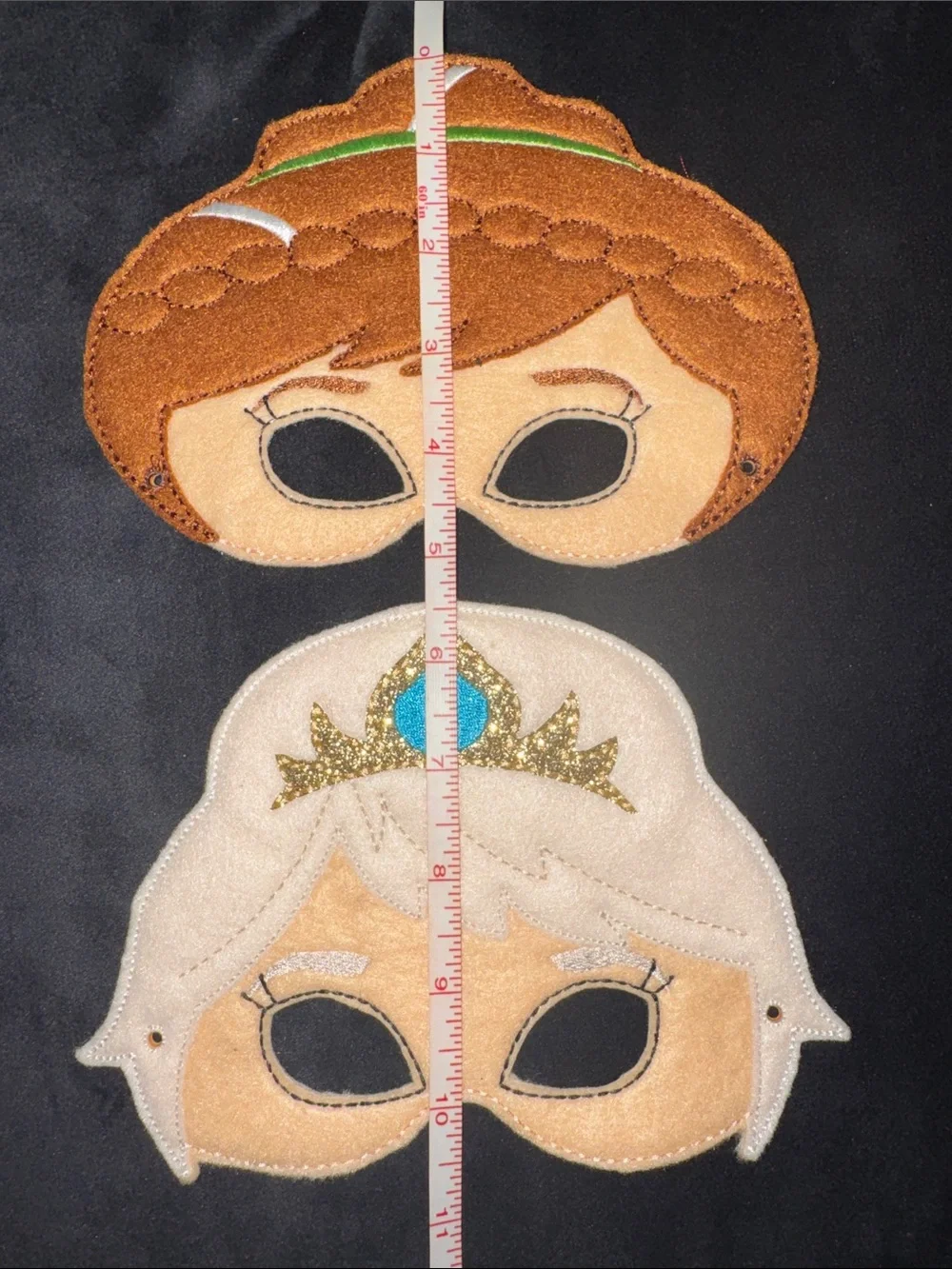 Girls' Princess Mask Set Anna & Elsa Felt HandMade Dress Up Costume Cosplay Soft